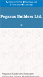 Mobile Screenshot of pegasusbuildersltd.ca