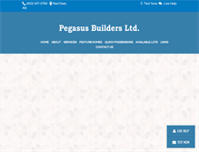 Tablet Screenshot of pegasusbuildersltd.ca